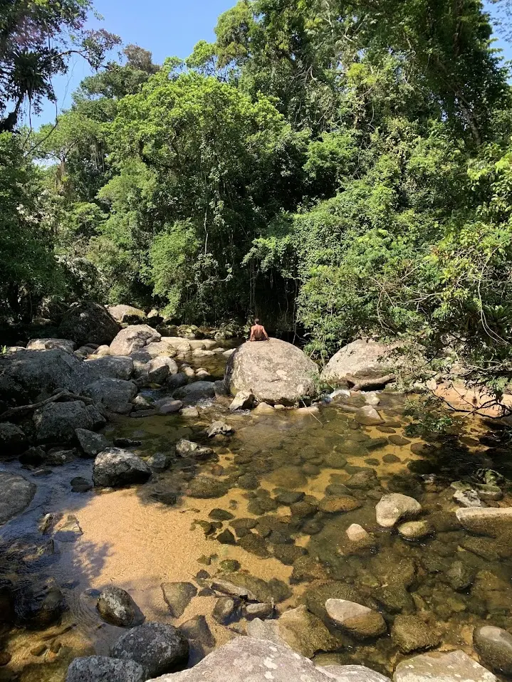 Cachoeira do Areado em Ilhabela, durante a caminhada até o Bonete